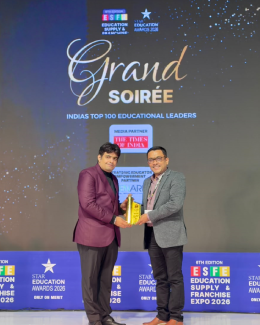 Mr. Harshal Lavangare receiving the Star Education Award 2026